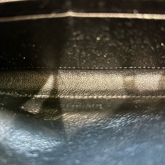 sold-YSL wallet on chain black and silver in size large - Picture 12 of 13